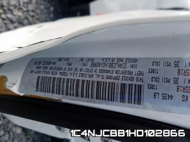 1C4NJCBB1HD102866 фото 2