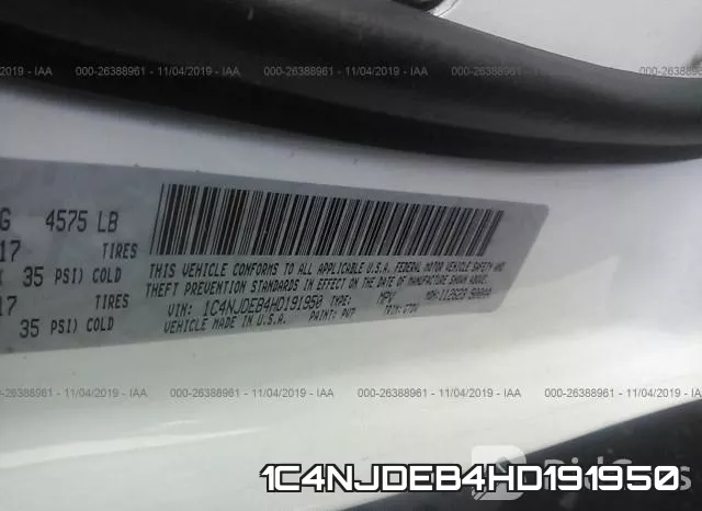 1C4NJDEB4HD191950 фото 10