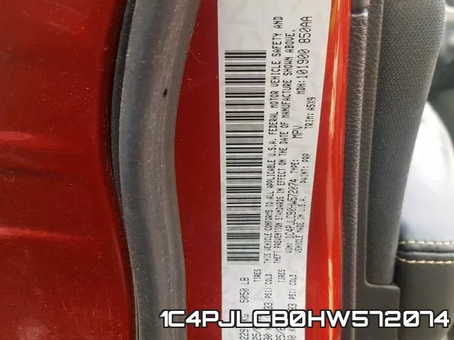 1C4PJLCB0HW572074 фото 2