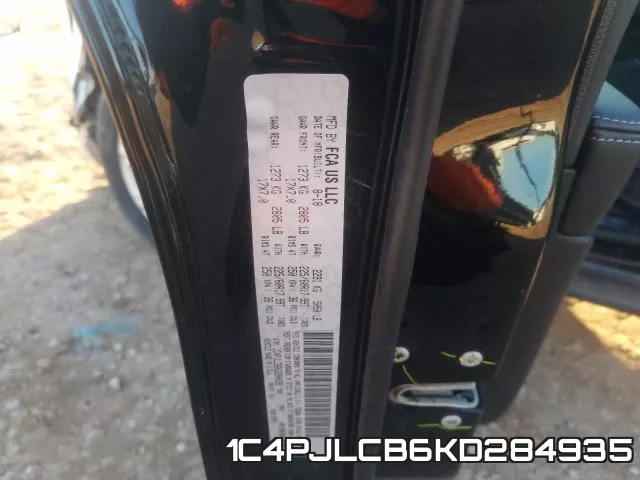 1C4PJLCB6KD284935 фото 2
