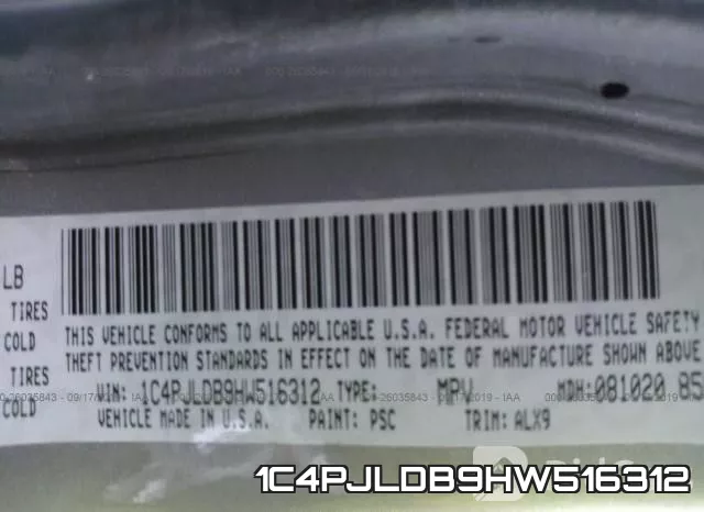 1C4PJLDB9HW516312 фото 10