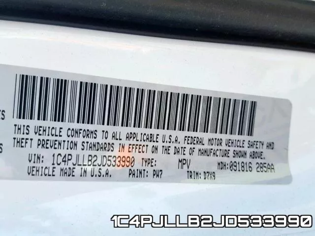 1C4PJLLB2JD533990 фото 2