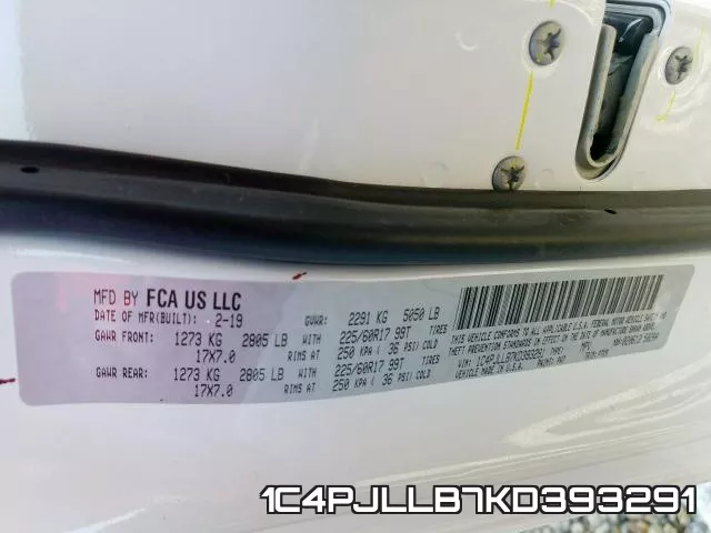 1C4PJLLB7KD393291 фото 2