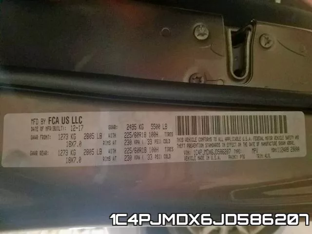 1C4PJMDX6JD586207 фото 2