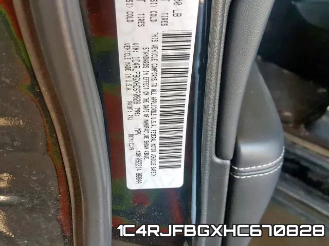 1C4RJFBGXHC670828 фото 2