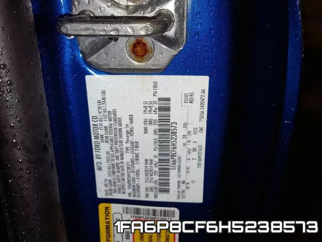 1FA6P8CF6H5238573 фото 2