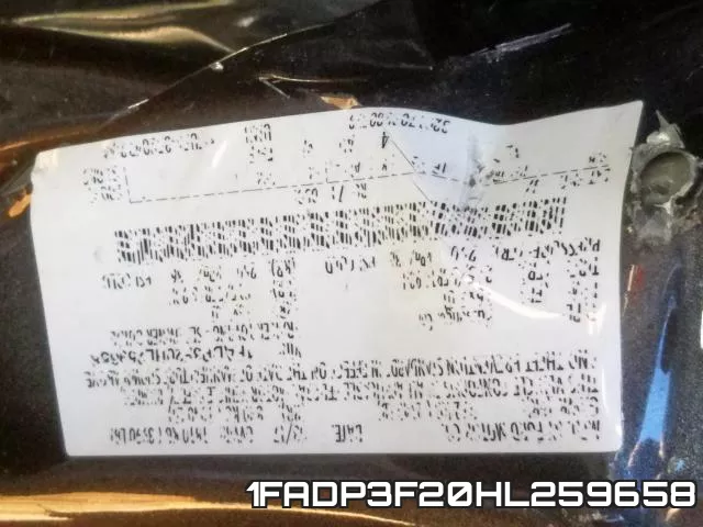 1FADP3F20HL259658 фото 2