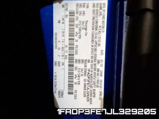 1FADP3FE7JL329205 фото 2
