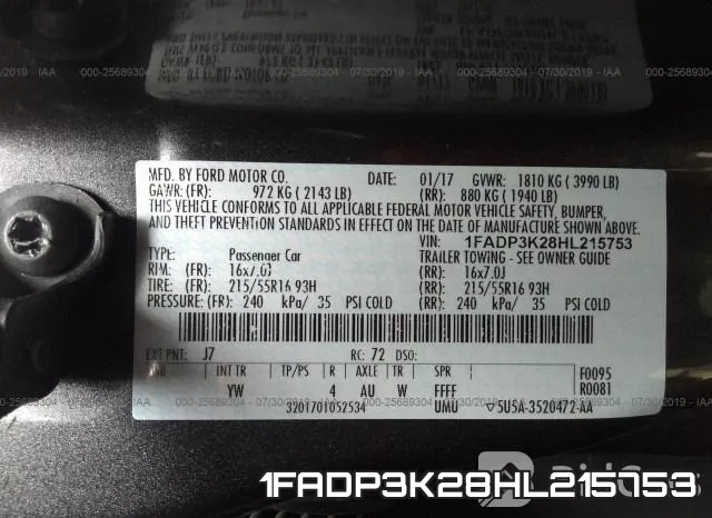 1FADP3K28HL215753 фото 10