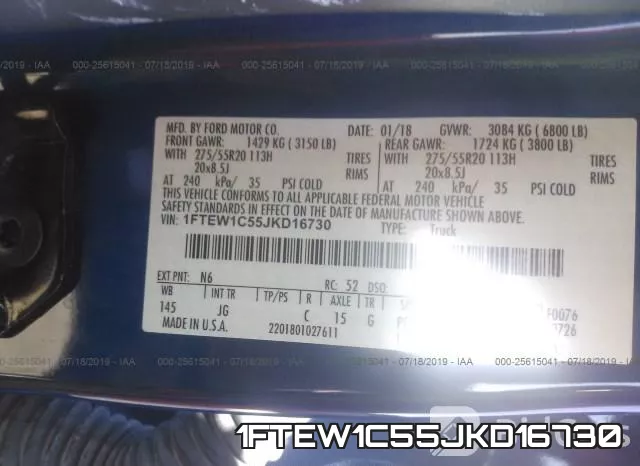 1FTEW1C55JKD16730 фото 10