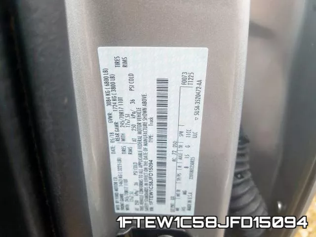 1FTEW1C58JFD15094 фото 2