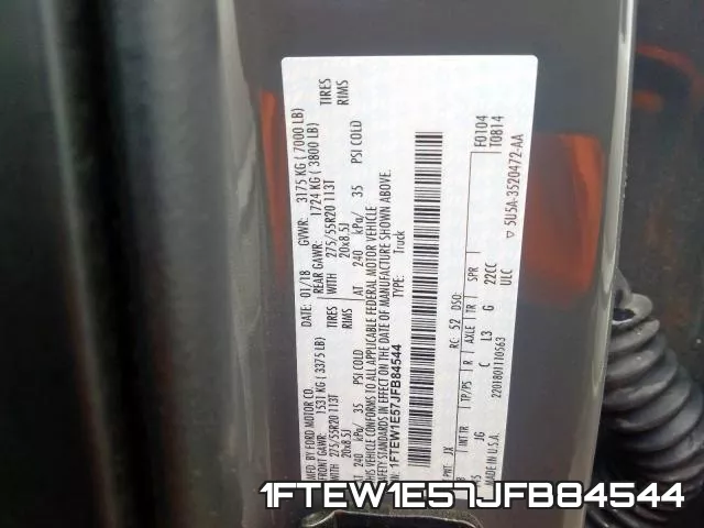 1FTEW1E57JFB84544 фото 2