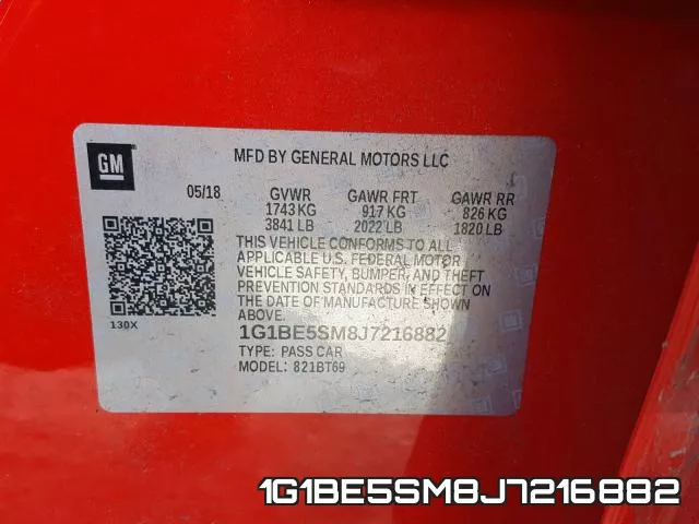 1G1BE5SM8J7216882 фото 2