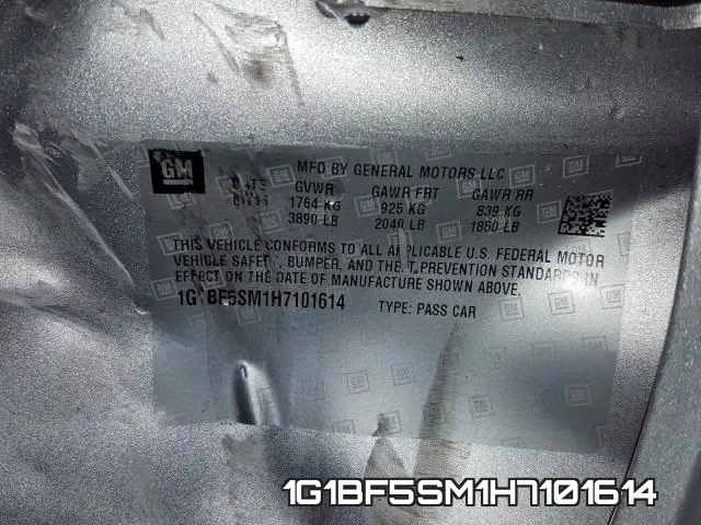 1G1BF5SM1H7101614 фото 2