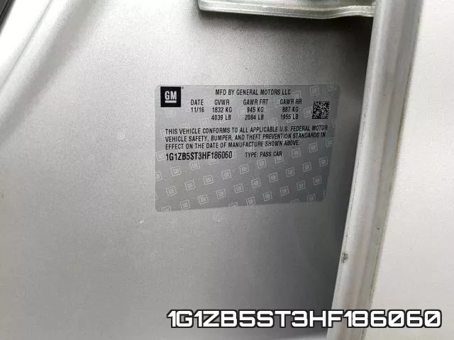 1G1ZB5ST3HF186060 фото 2