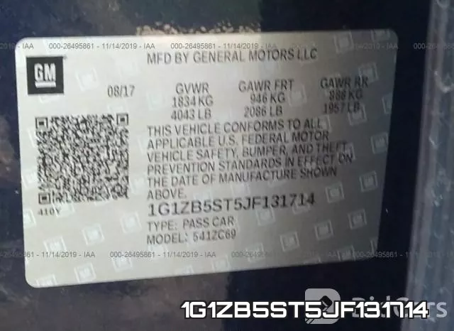 1G1ZB5ST5JF131714 фото 10