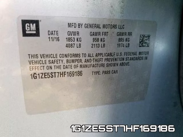 1G1ZE5ST7HF169186 фото 2