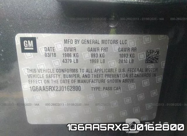 1G6AA5RX2J0162800 фото 10