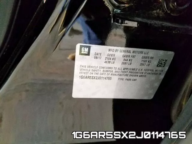 1G6AR5SX2J0114765 фото 2