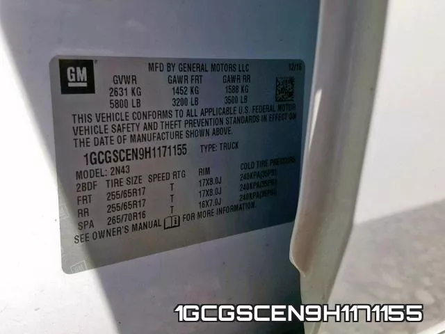 1GCGSCEN9H1171155 фото 2