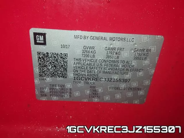 1GCVKREC3JZ155307 фото 2