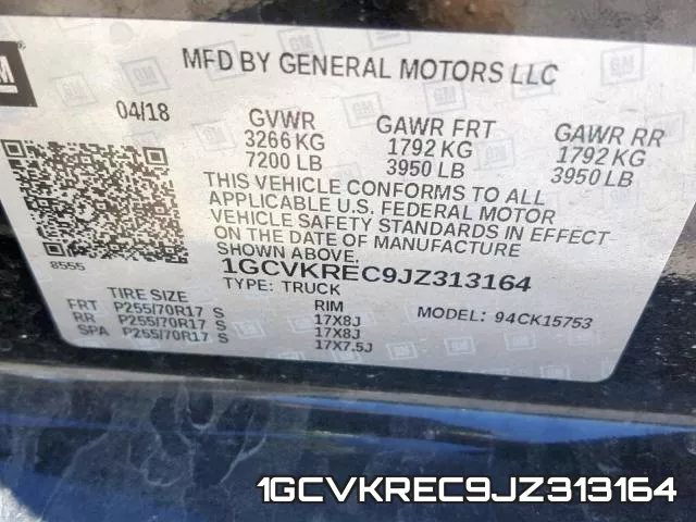 1GCVKREC9JZ313164 фото 2