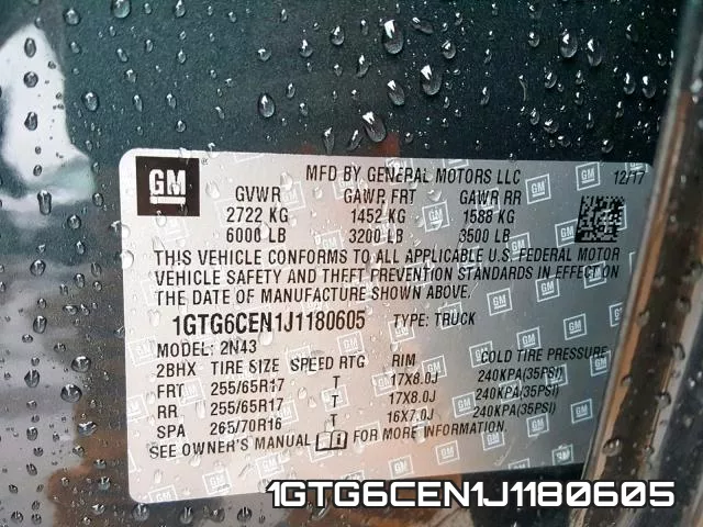 1GTG6CEN1J1180605 фото 2