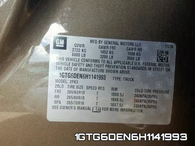 1GTG6DEN6H1141993 фото 2