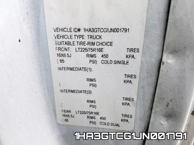 1HA3GTCG1JN001791 фото 2
