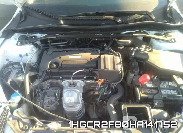 1HGCR2F80HA141752 фото 2