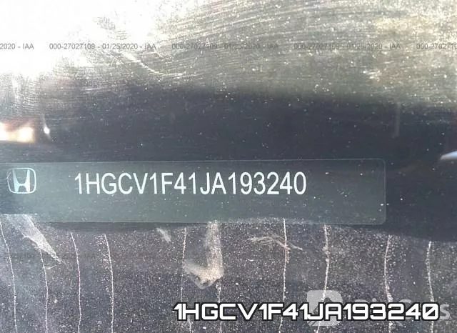 1HGCV1F41JA193240 фото 10