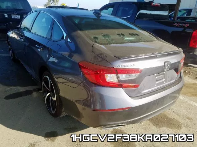 1HGCV2F38KA027103 фото 4
