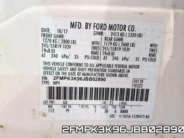 2FMPK3K96JBB02890 фото 2