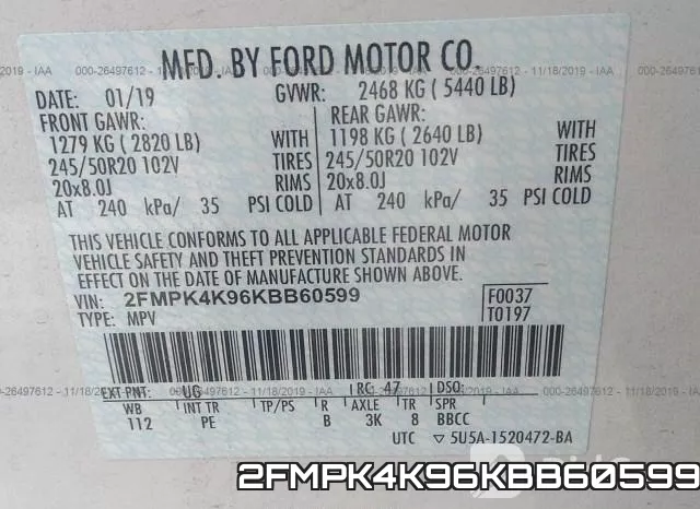 2FMPK4K96KBB60599 фото 10