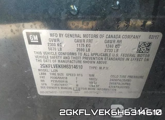 2GKFLVEK6H6314610 фото 10