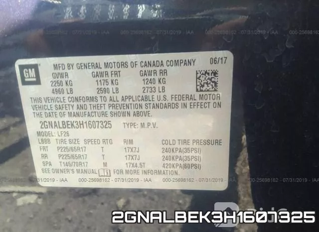 2GNALBEK3H1607325 фото 10