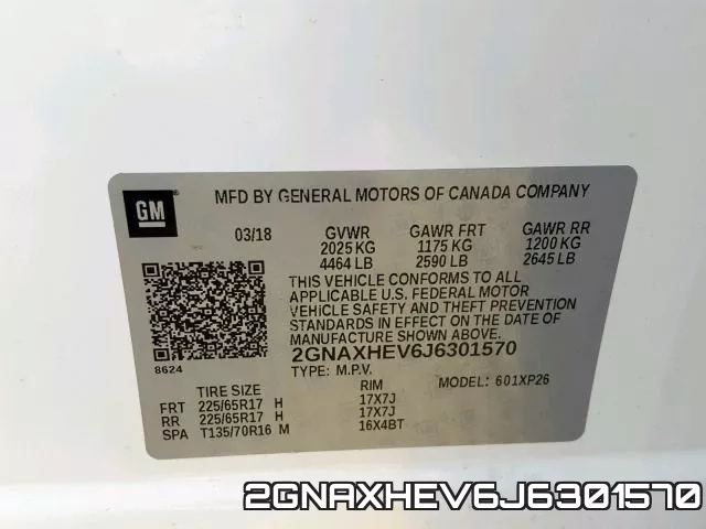 2GNAXHEV6J6301570 фото 2