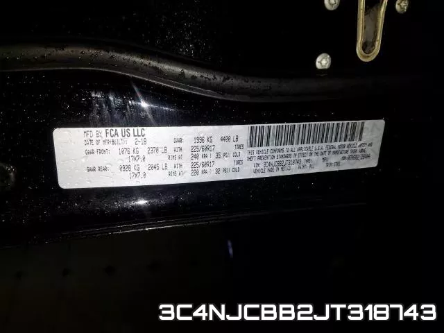 3C4NJCBB2JT318743 фото 2