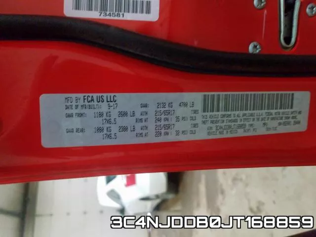 3C4NJDDB0JT168859 фото 2