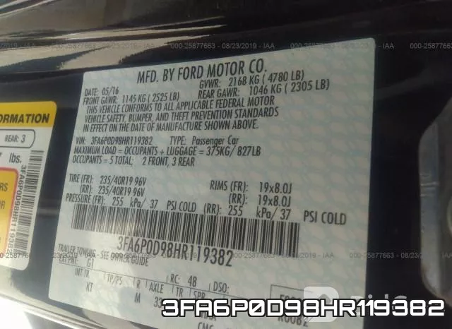 3FA6P0D98HR119382 фото 10