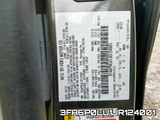 3FA6P0LU1JR124001 фото 2