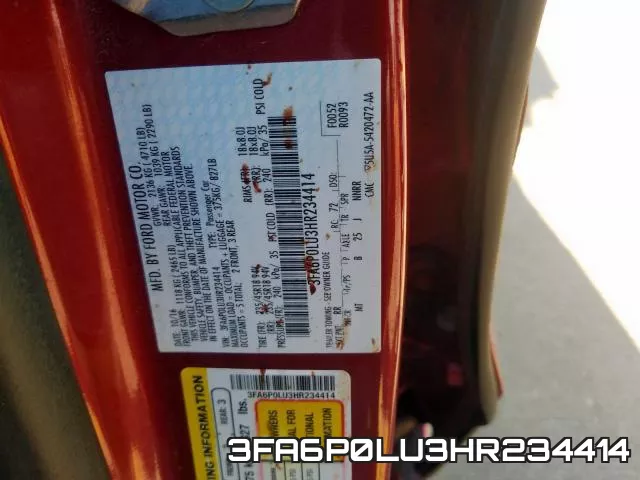 3FA6P0LU3HR234414 фото 2