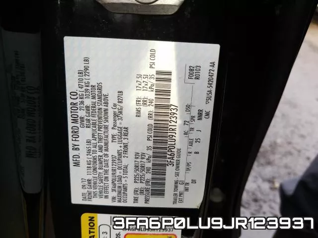 3FA6P0LU9JR123937 фото 2