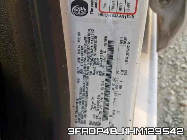 3FADP4BJ1HM123542 фото 2