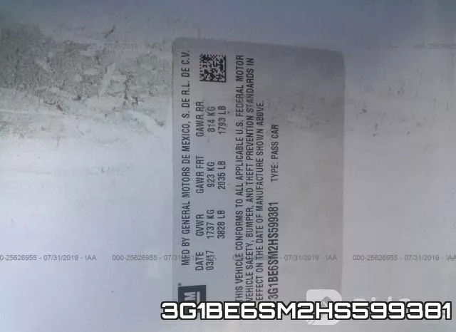 3G1BE6SM2HS599381 фото 10
