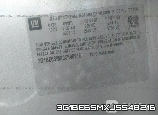 3G1BE6SMXJS548216 фото 10