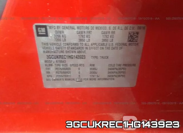 3GCUKREC1HG143923 фото 10