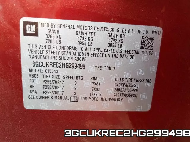3GCUKREC2HG299498 фото 2