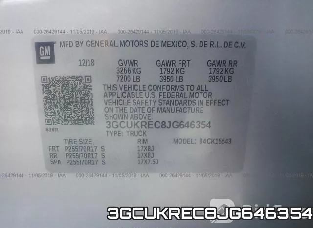 3GCUKREC8JG646354 фото 10