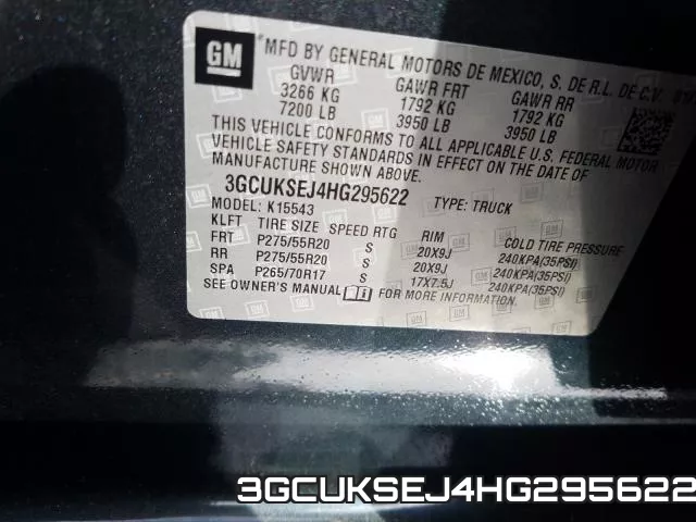 3GCUKSEJ4HG295622 фото 2